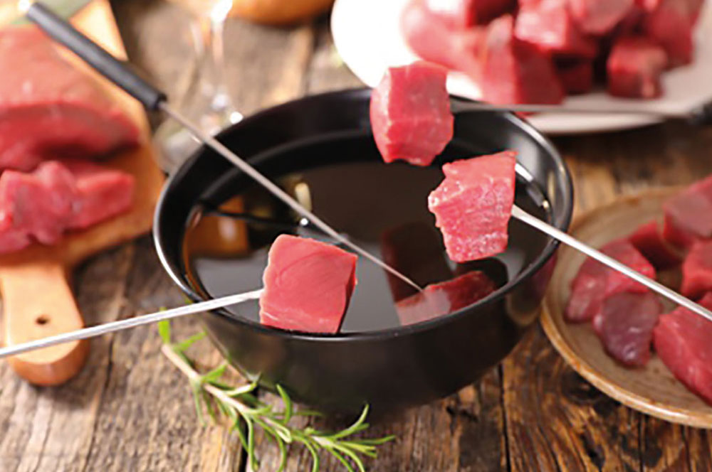 Fondue-Packerl aus Bio Rindfleisch